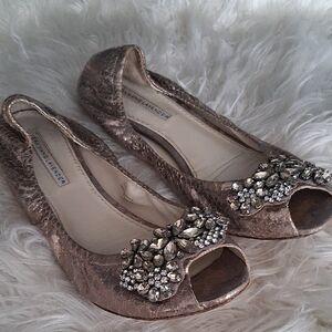 Vera Wang Lavender Leather Flats